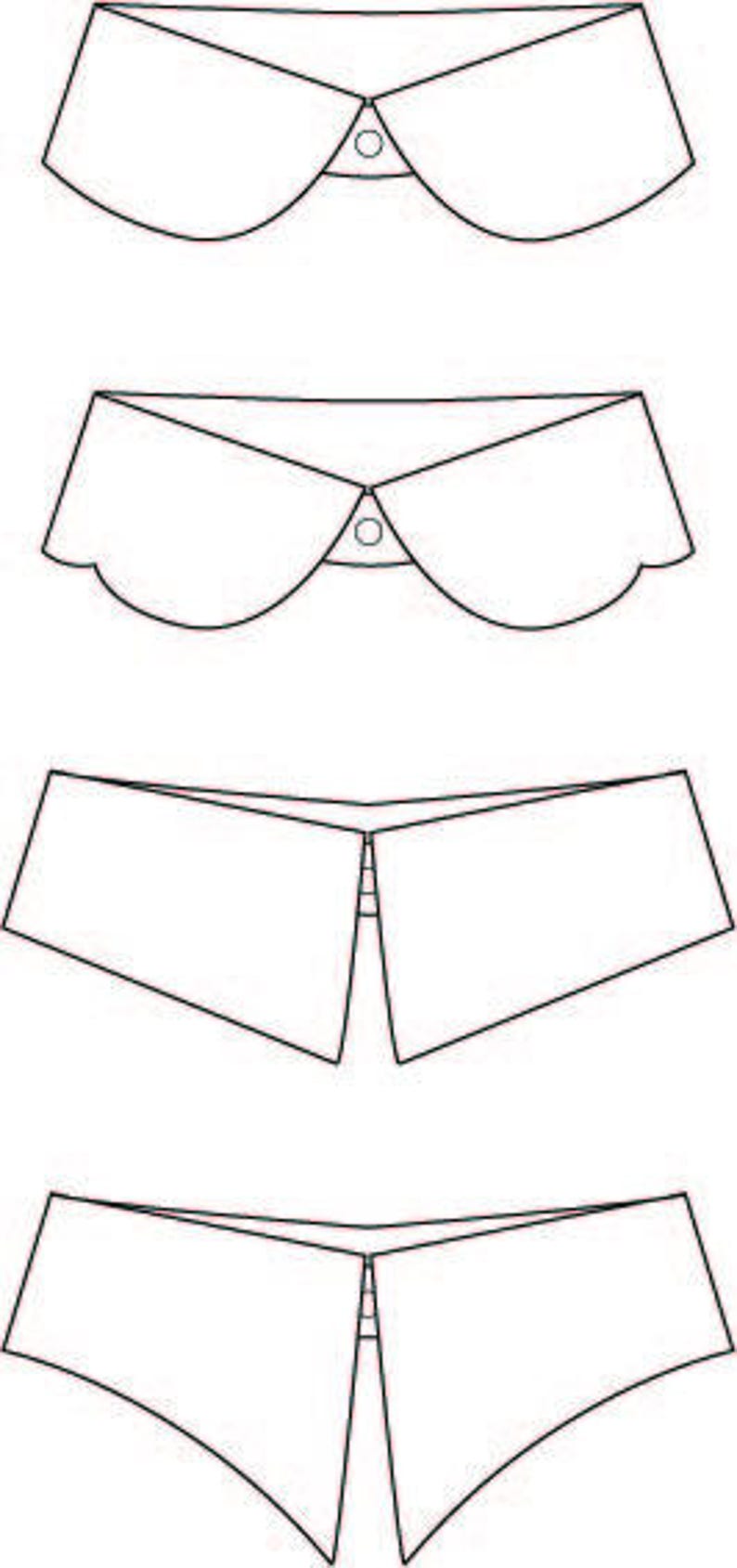 DIY Women s Detachable Collar Sewing Pattern PDF Set Of 4 Etsy DIY Women s Detachable Collar Sewing Pattern PDF Set Of 4 Etsy