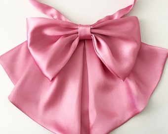 How to make a Bow PDF Pattern, DIY Lady Bow Pattern,  Sew a Bow Scarf, Bow Tutorial, Sewing Pattern Secretary Bow