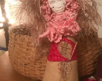 Spirit doll, fabric doll, art doll, goddess doll, healing doll