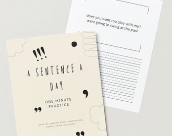 Exercices de grammaire, Quotidien, Feuilles de travail, Année complète de grammaire, Imprimable
