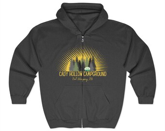 Unisex Full Zip Hoodie - Vintage Inspired Graphic Sweatshirt, Cozy Layering Piece, Perfect for Gifting, Outdoor Activities, Casual Wear