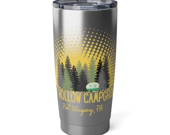 Cady Hollow Campground Tumbler, hot or cold drinks, Vibrant Camping Tumbler | Outdoorsy Travel Mug for Nature Lovers, Hiking, Adventure