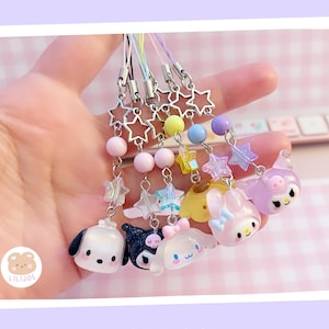 KAWAII-KARAKTERS - Sleutelhanger. Telefooncharme. Tashanger. Tamagotchi-amulet. Planner-charme.