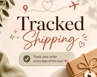 Tracked Shipping Upgrade | Add Tracking to Your Order | Shipping Upgrade | International Tracking | Etsy Shipping Add-On