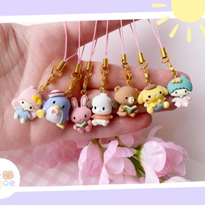 CARTOON-PERSONAGES - Sleutelring. Telefoon charme. Tas charme. Tamagotchi-charme. Planner charme.
