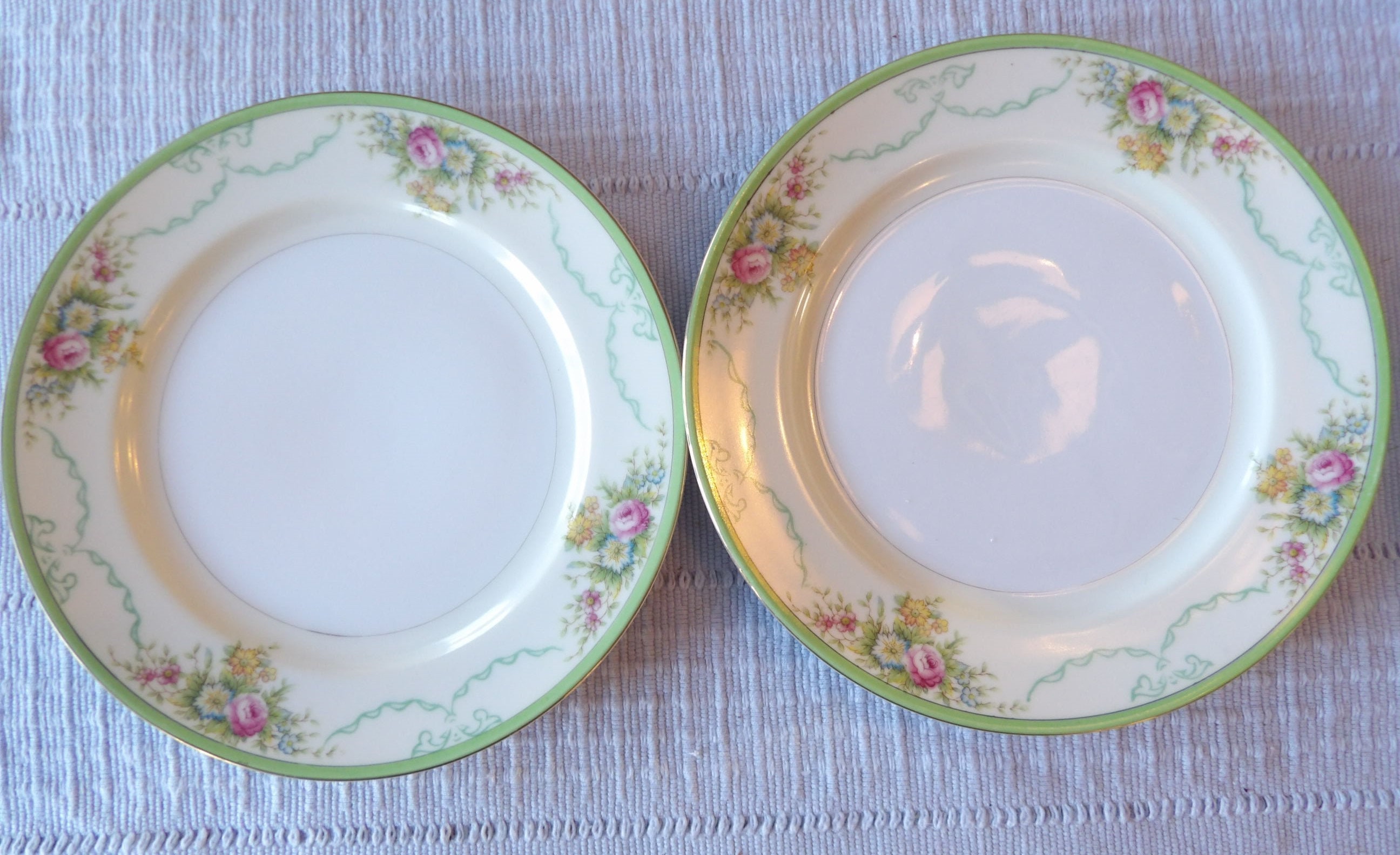 7piece Curated Cottage Style, Vintage and New Mix and Match Plate Set