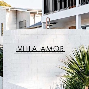 Placa de Villa, Placa de Nome de Casa, Letras Externas, Placa de Nome de Casa, Placa de Nome de Casa Externa, Placas de Casa Externa, Placa de Nome de Casa