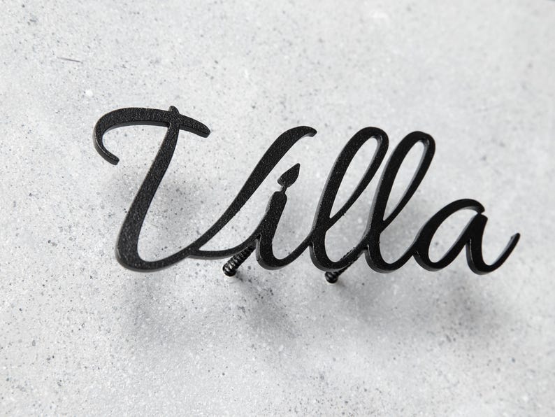 Targa con nome della casa, targa con nome della casa per esterni, insegna in metallo personalizzata, insegne per esterni della casa, targa con nome della casa tradizionale, insegna con indirizzo, insegna della casa immagine 7