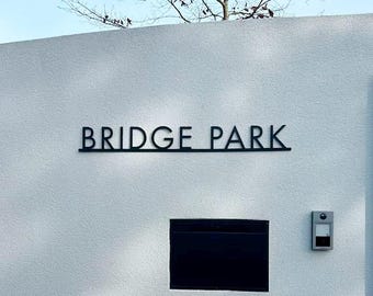 Custom Metal Words, Steel Words, Modern Address Sign, Outdoor Sign, Home Sign, Street Sign, Address Sign,Housewarming Gift,Custom Metal Sign