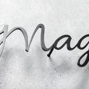 Targa con nome della casa, targa con nome della casa per esterni, insegna in metallo personalizzata, insegne per esterni della casa, targa con nome della casa tradizionale, insegna con indirizzo, insegna della casa immagine 8