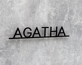 Letrero de metal personalizado, letrero de texto personalizado