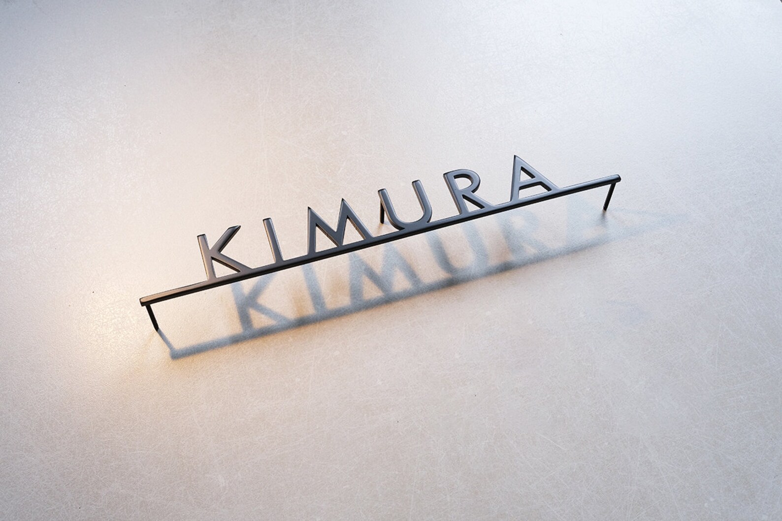 Custom Metal Words Script | Your Custom Text | Custom Name Script Metal ...