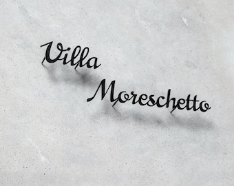 Plaques nominatives en métal | Décoration murale en métal | Nom de famille | Décoration murale monogramme | Nom de famille | Plaques métalliques personnalisées | Art en métal personnalisé