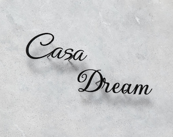 House Name Sign, Outdoor House Name Plaque, Last Name Sign, Casa Sign, Custom Metal Sign, Outdoor House Sign, Traditional House Name Sign