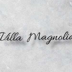 Targa con nome della casa, targa con nome della casa per esterni, insegna in metallo personalizzata, insegne per esterni della casa, targa con nome della casa tradizionale, insegna con indirizzo, insegna della casa immagine 5