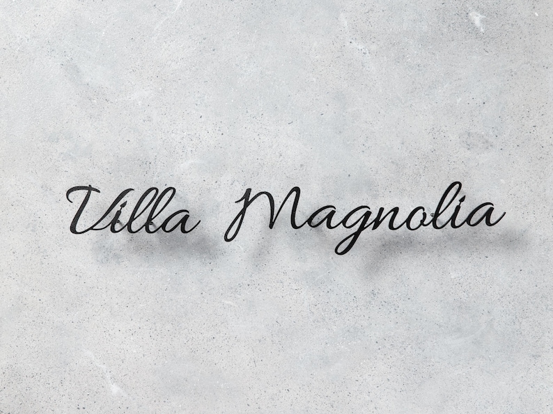 Targa con nome della casa, targa con nome della casa per esterni, insegna in metallo personalizzata, insegne per esterni della casa, targa con nome della casa tradizionale, insegna con indirizzo, insegna della casa immagine 5