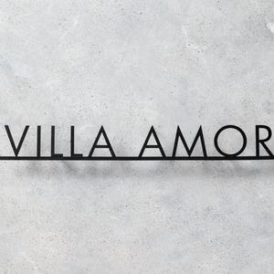 Placa de metal para áreas externas, placa de endereço, arte de parede de metal, placa de metal para varanda, placa de metal personalizada, placa de sobrenome, placa de casa, palavras de metal personalizadas