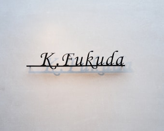 Personalisiertes Metall Familienname Zeichen, Metall Monogramm Zeichen, Metall Name Zeichen, hergestellt Nachname Zeichen, Metall Monogramm Zeichen,Metallschild