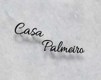 Custom Villa Name Sign, Personalized Metal Door Sign, Room Name Number Plaque, Address Sign, Custom Address Decor, Front Door Sign