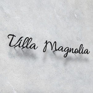 Targa con nome della casa, targa con nome della casa per esterni, insegna in metallo personalizzata, insegne per esterni della casa, targa con nome della casa tradizionale, insegna con indirizzo, insegna della casa immagine 6