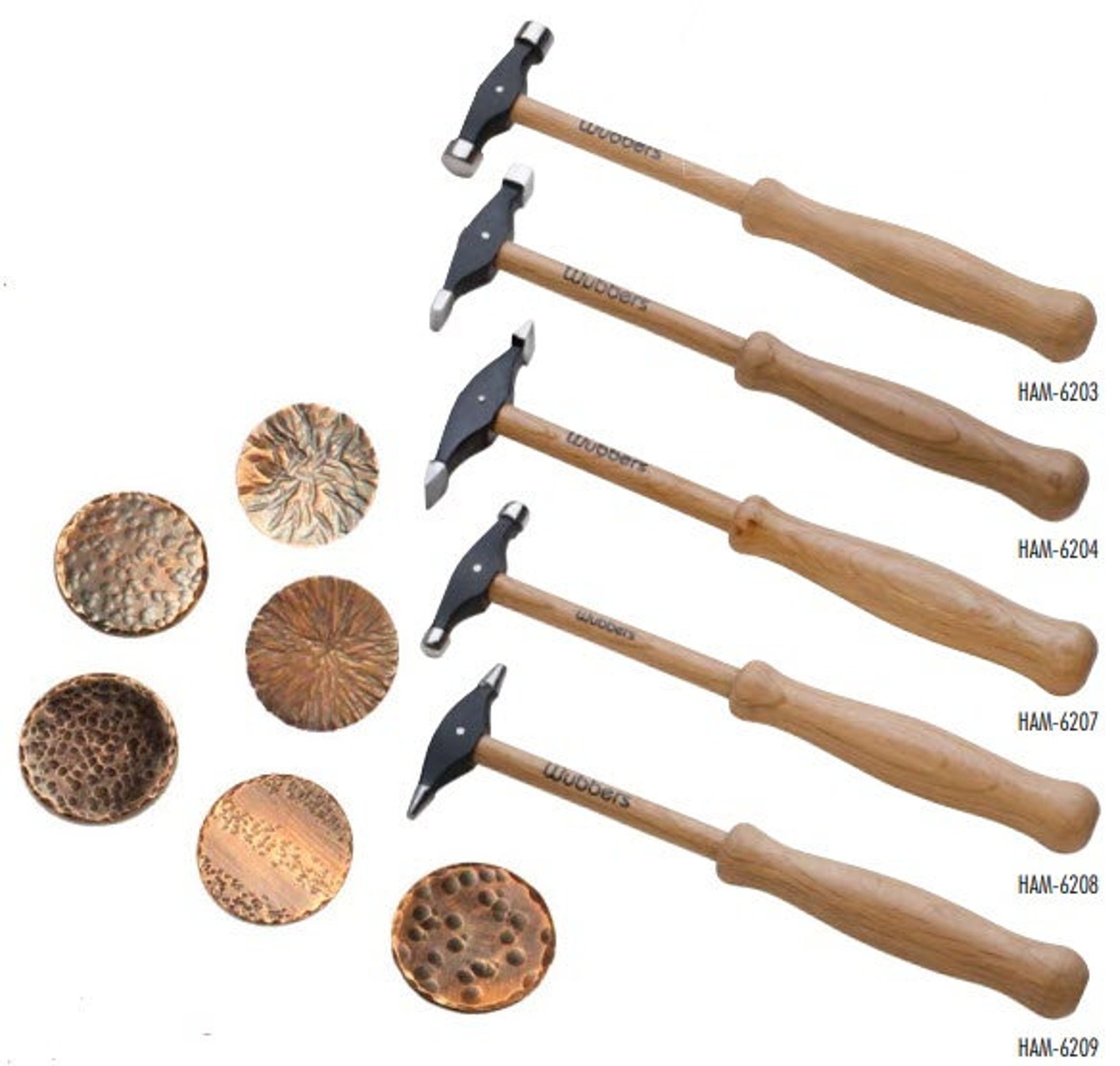 Artisan's Mark Texturing Hammers 5 Hammers Stand Set Etsy