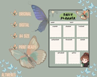 Wings of Nature: Butterfly Themed Daily Planning