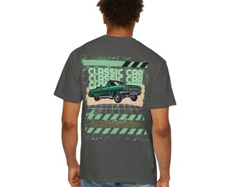 For Classic Car Enthusiasts: Vintage Car Printed T-Shirt