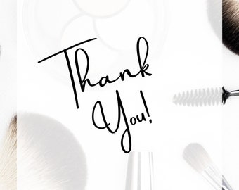 Makeup Thank You Card