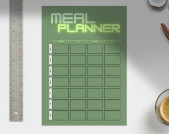 Pastel Green Meal Planner: Plan Your Plates with Peace of Mind!