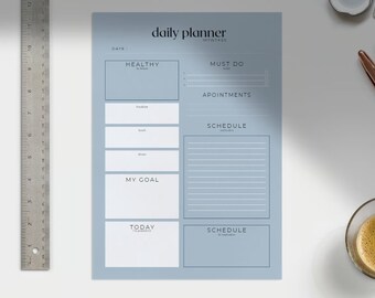 Serene Sky Daily Planner: Organize Your Days with Tranquil Elegance!