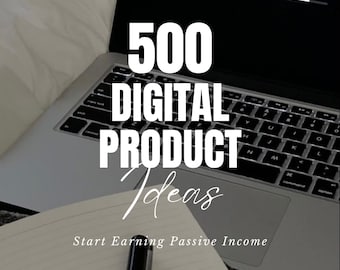 500 Digital Product Ideas For Passive Income MRR Done For You Lead Magnet, Grow Your Email, Private Label Rights, PLR, Canva Template