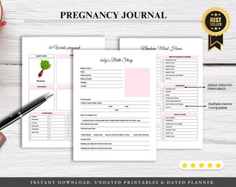 Pregnancy Planner Journal, Maternity Organizer, Baby Tracker, Expecting Mom Gifts, Pregnancy Journal, New Mom Gift