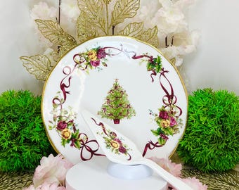 Plato y servidor para tartas - Old Country Roses - Royal Albert