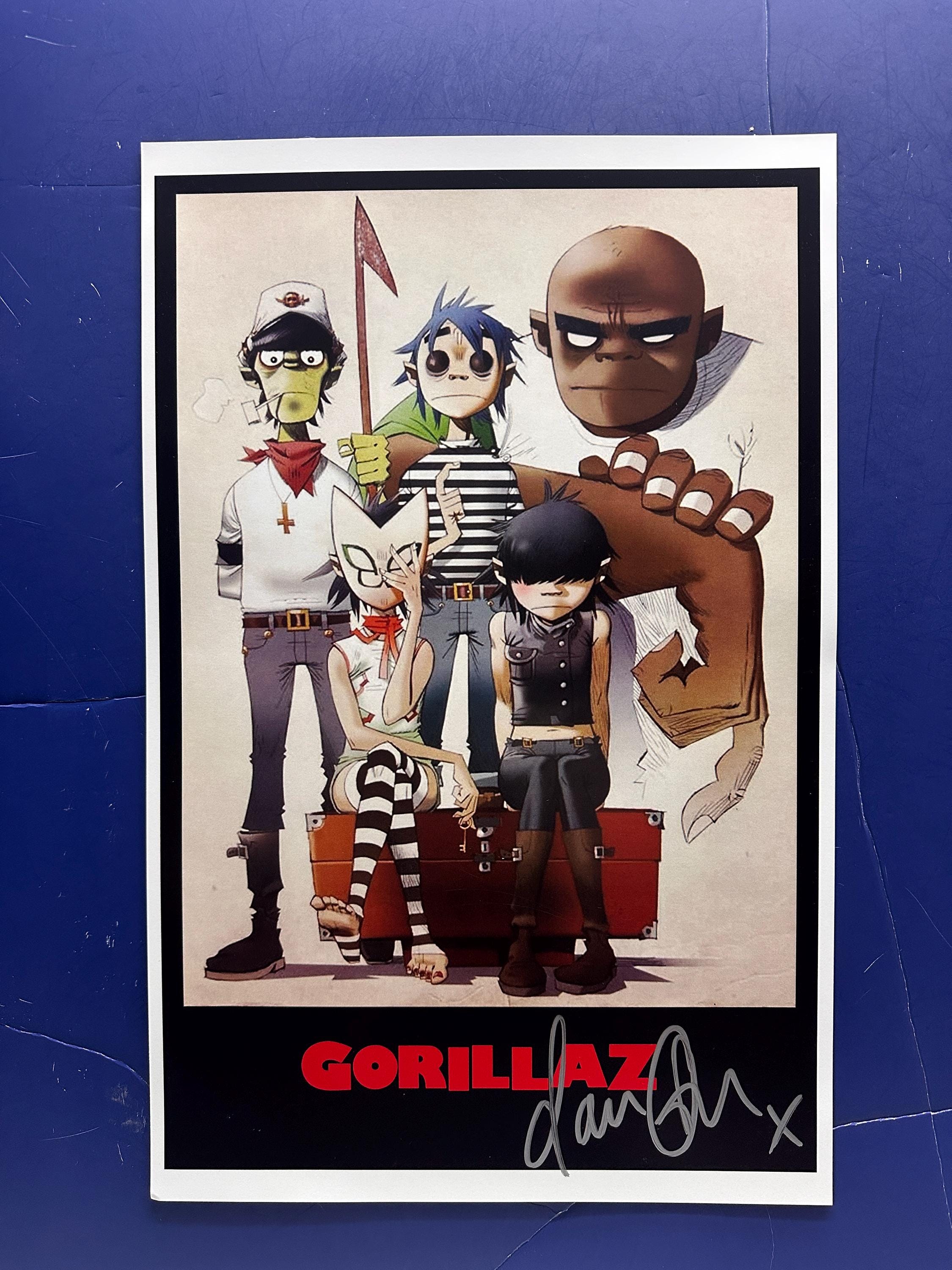 GORILLAZ - Damon Albarn Signed Music Poster Coa AUTHENTICATED - Etsy