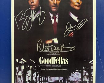 GOODFELLAS 3 Cast-members Signed Movie Poster COA AUTHENTICATED