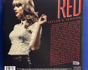 Taylor Swift - Red Taylor's Version - New Signed Vinyl LP Record