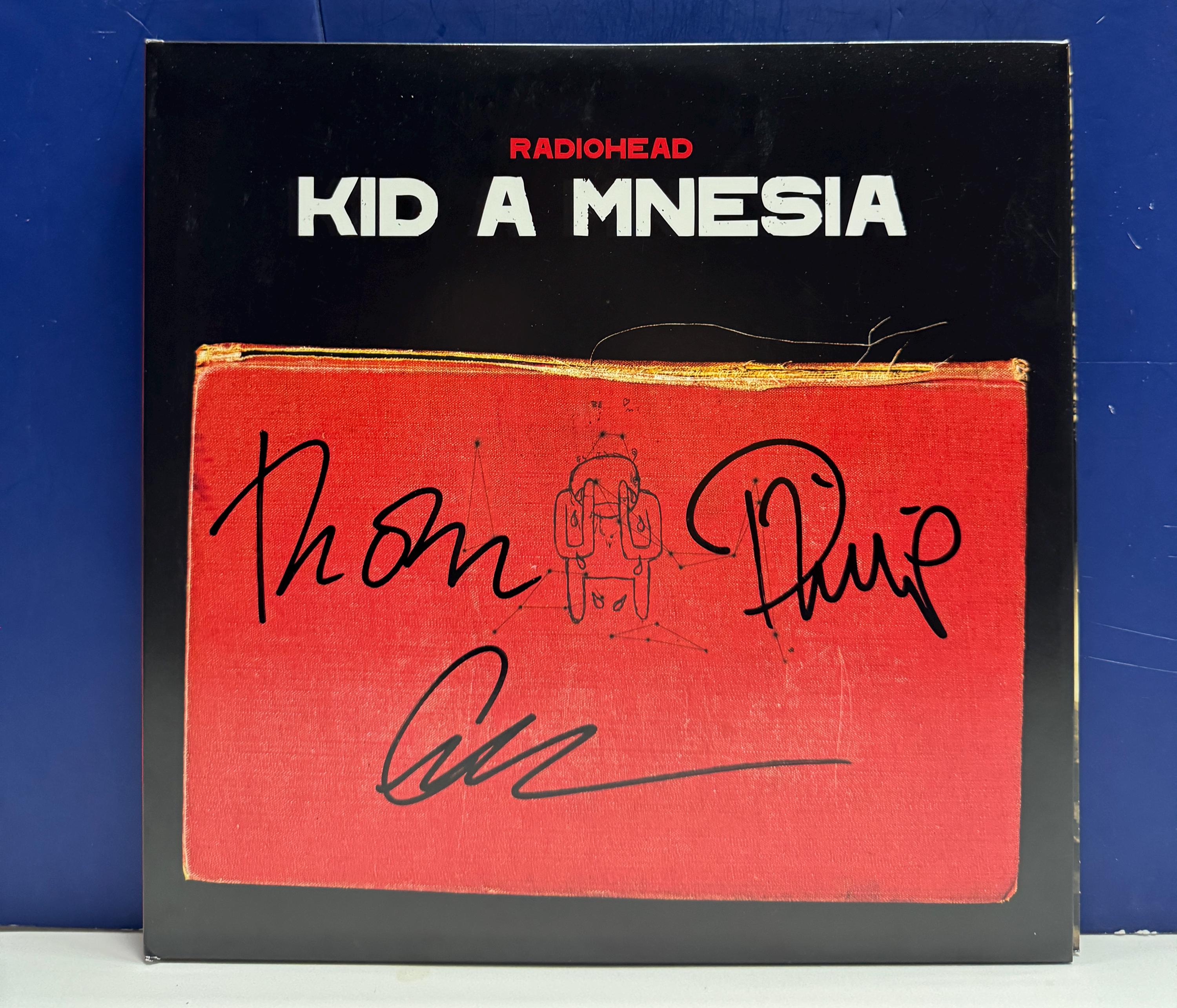 Radiohead - Kid A Amnesia - New Signed by 2 Vinyl LP Record COA 