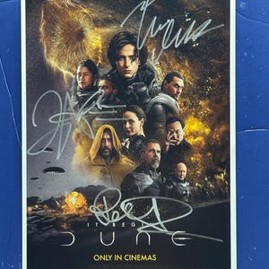 DUNE - 3 Cast-members Signed Movie Poster COA AUTHENTICATED