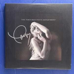 Taylor Swift - The Tortured Poets Department - Black Dog Version - New Signed Vinyl LP Record COA AUTHENTICATED