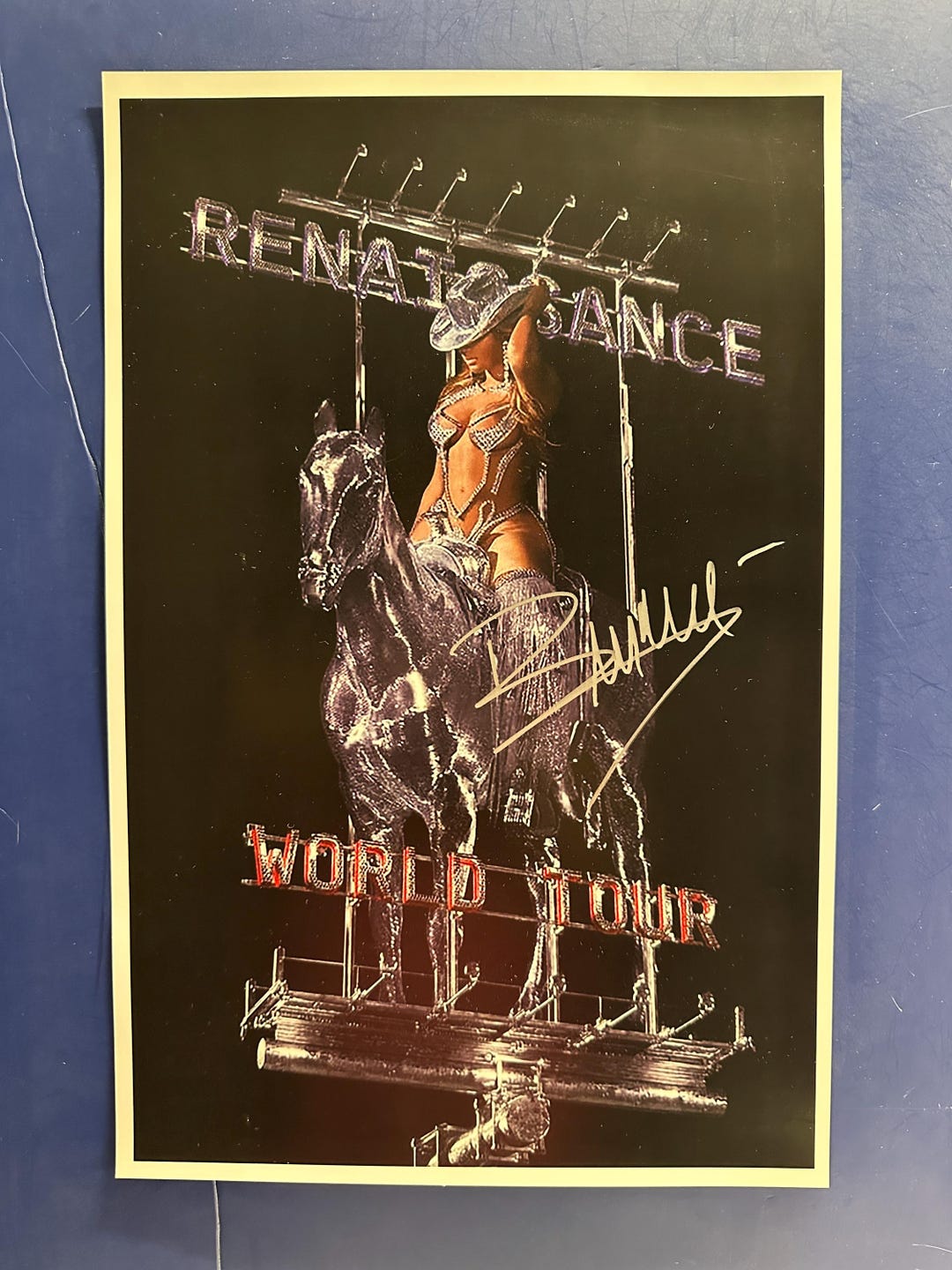BEYONCE - Renaissance World Tour Signed Music Poster COA AUTHENTICATED ...