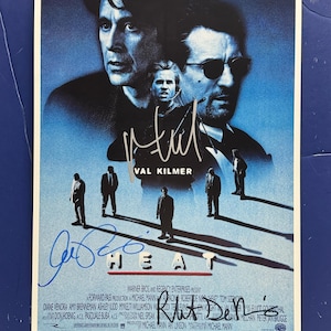 HEAT - Affiche du film signée par 3 membres du casting, avec certificat d'authenticité
