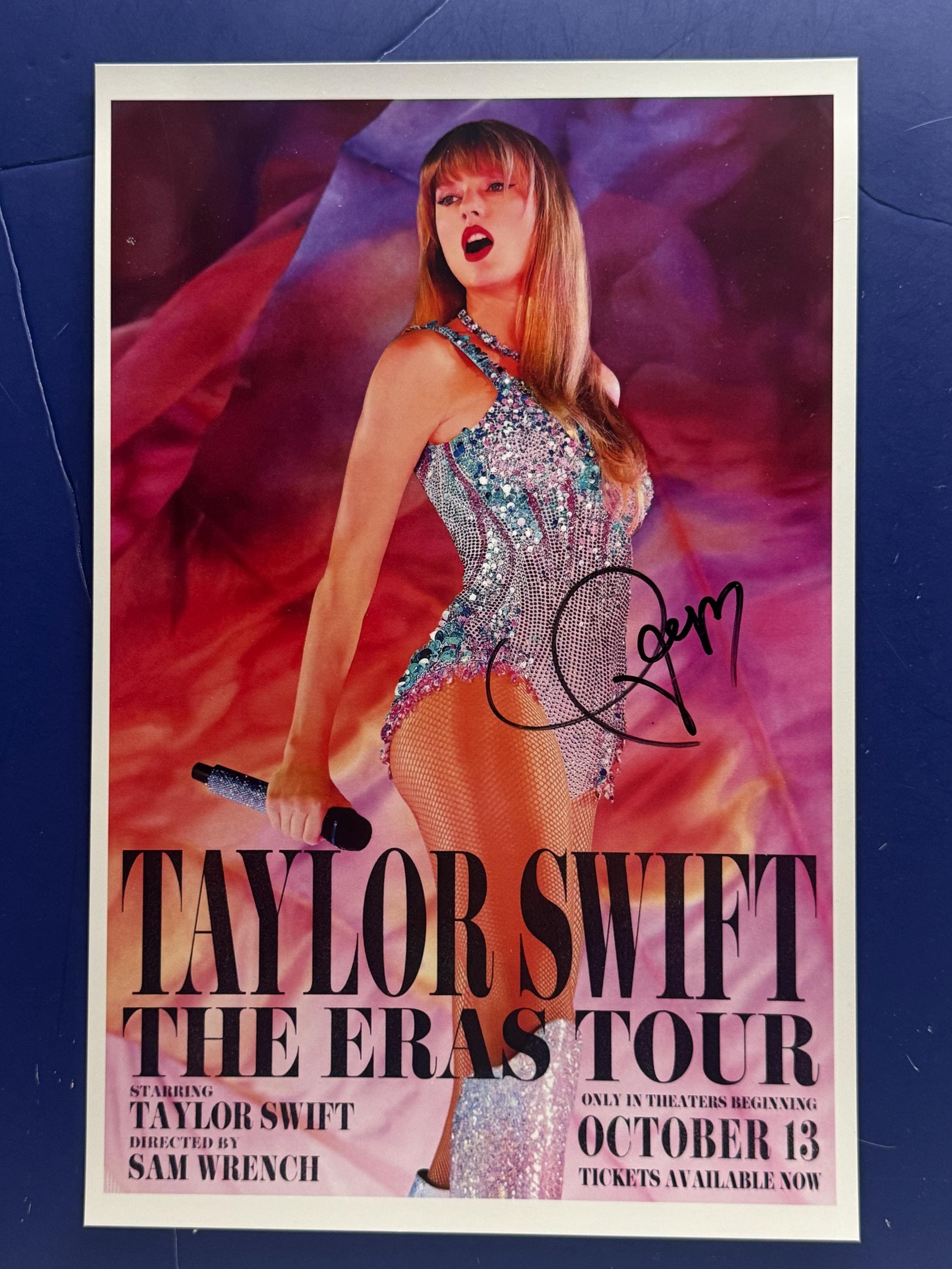TAYLOR SWIFT - the Eras Tour Signed Concert Poster Coa