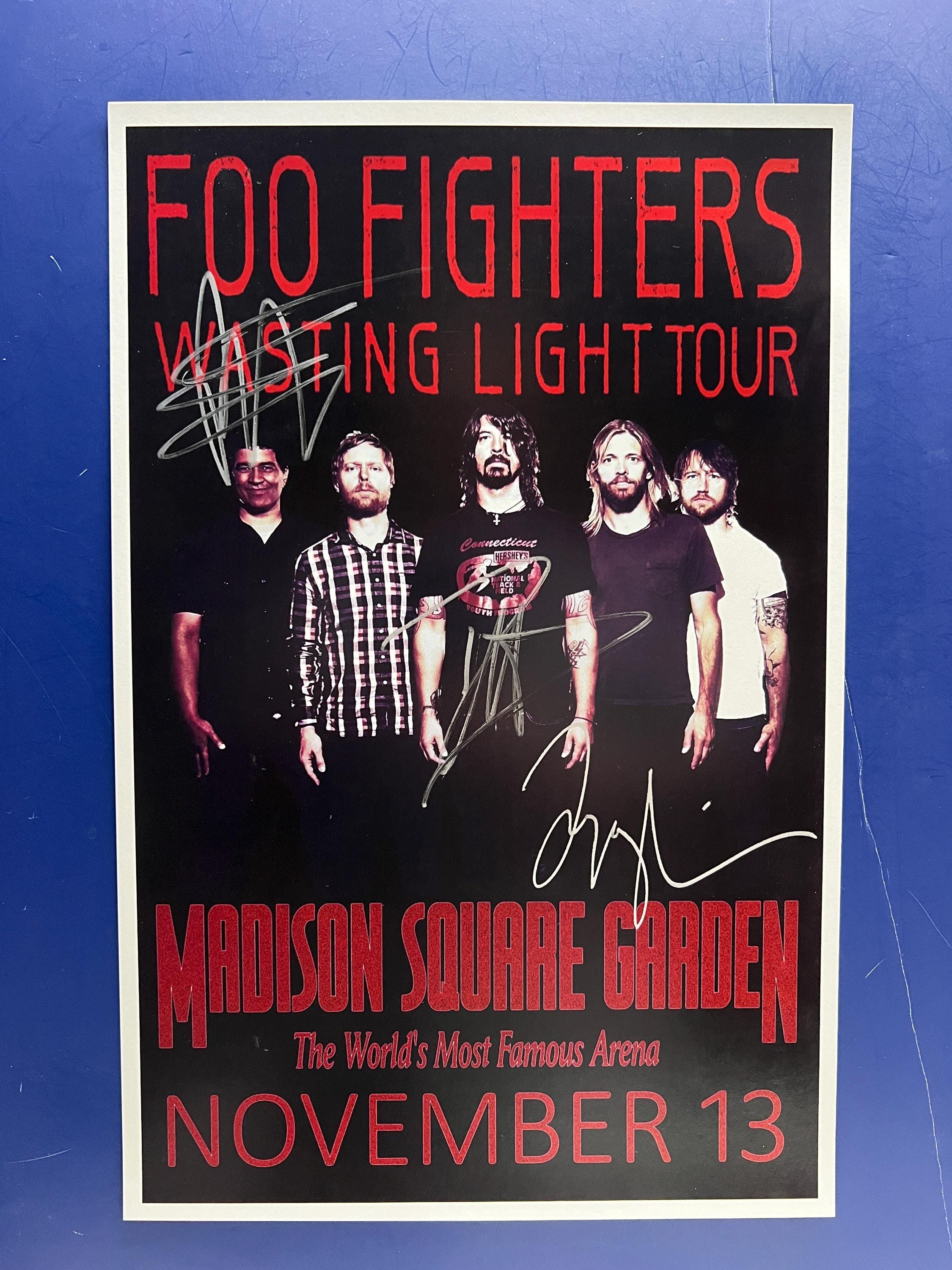 Foo Fighters - Wasting Light Tour Concert Music Poster COA