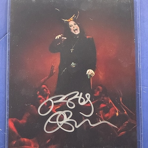 オジー・オズボーン 直筆サイン入りポスター　Ozzy Osboune Signed ozzy osbourne memorabilia - Etsy 日本
