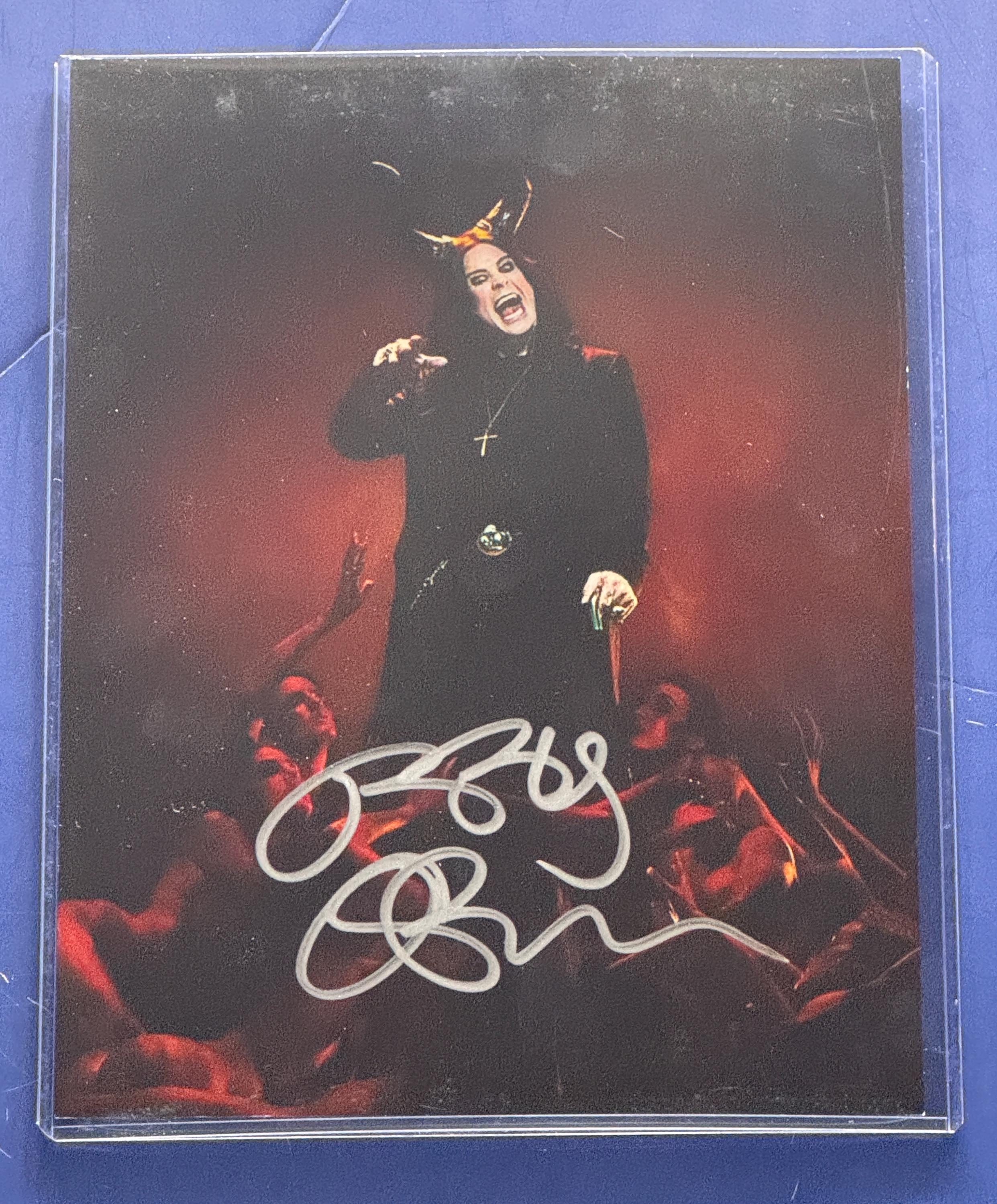 Signed ozzy osbourne memorabilia - Etsy 日本