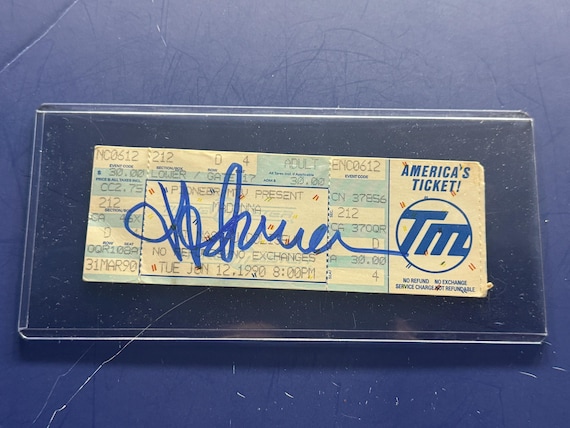 Madonna Signed Concert Ticket Stub June 12, 1990 - in Case COA