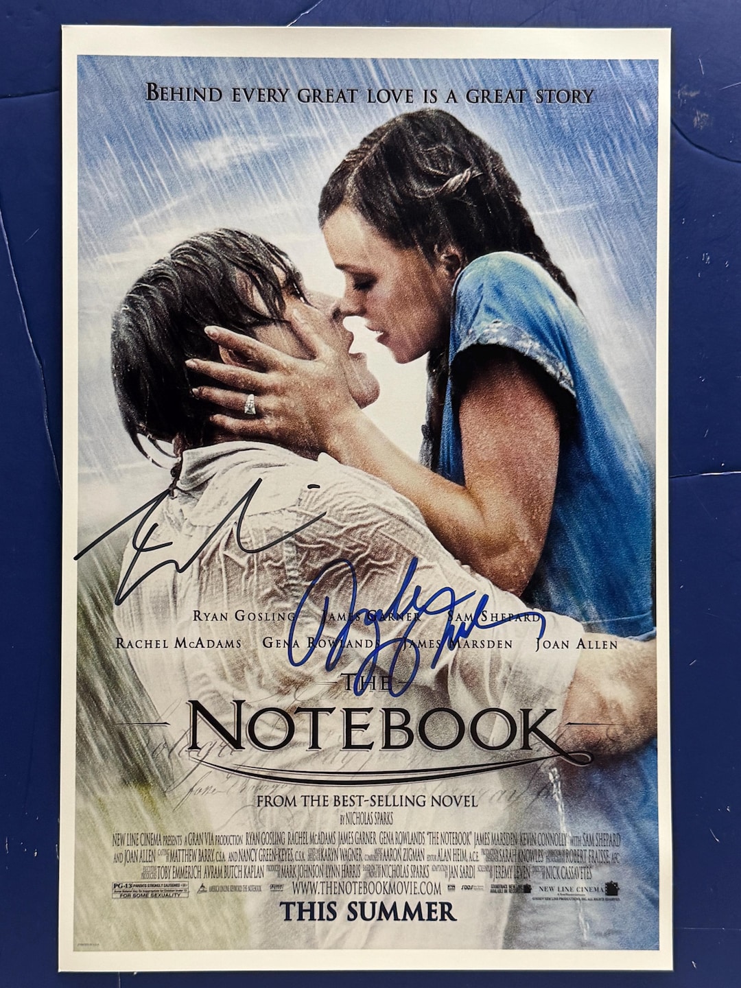 The NOTEBOOK 2 Cast-members Signed Movie Poster COA AUTHENTICATED - Etsy