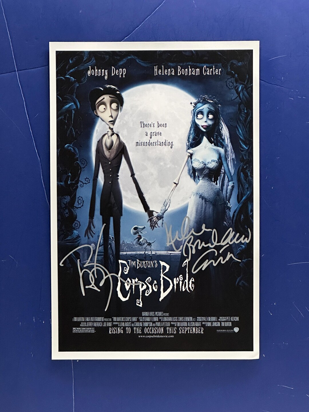 The Corpse Bride - 2 Cast-members Signed Movie Poster COA AUTHENTICATED ...