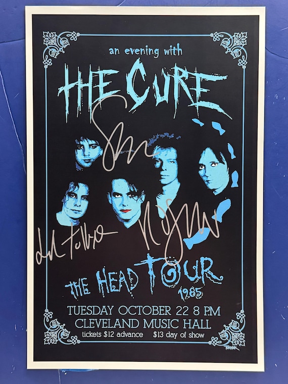 The Cure - the Head Tour 1985 - 3 Band-members Signed Concert