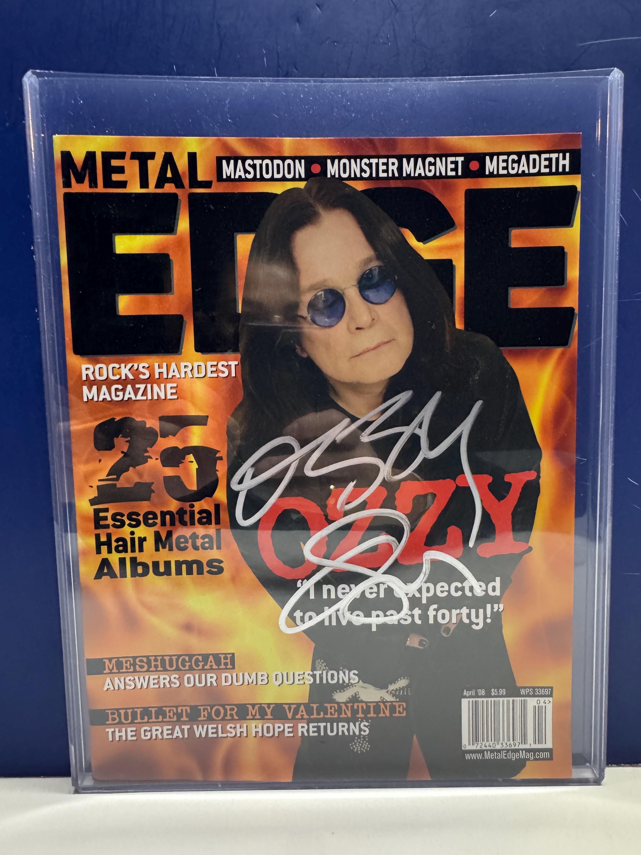 Signed ozzy osbourne memorabilia - Etsy 日本